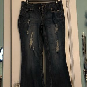 Amethyst flared jeans